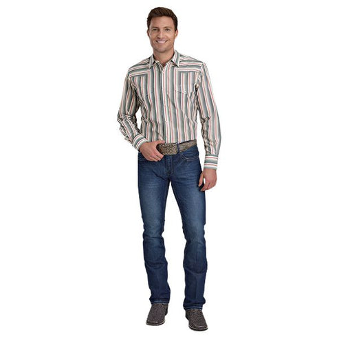 Roper Men's Classic Snap Striped Shirt