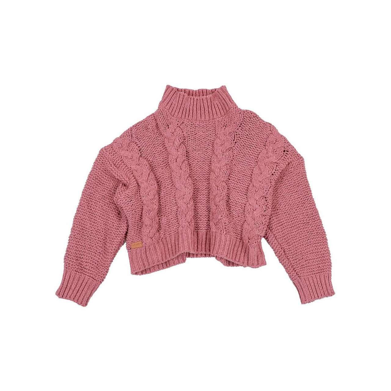 Simply Southern Braid Sweater Plum