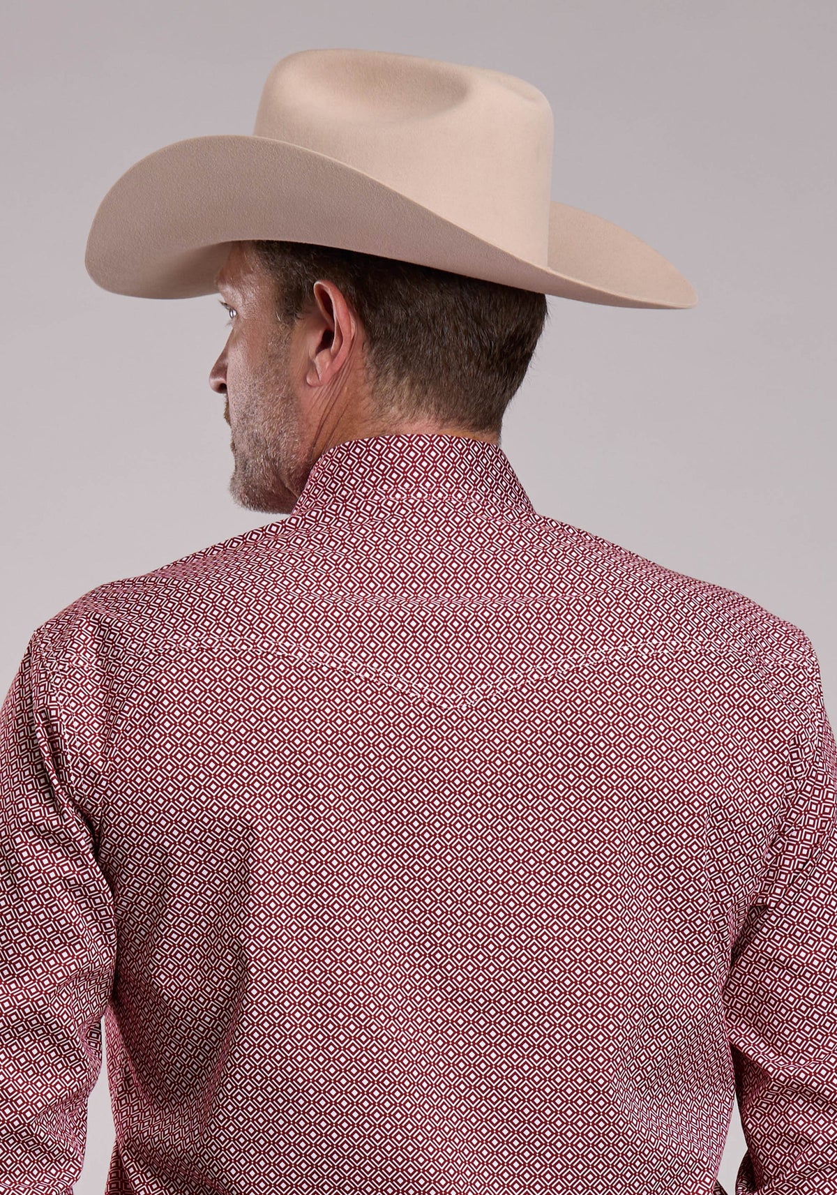 Roper Geo Print Red Shirt