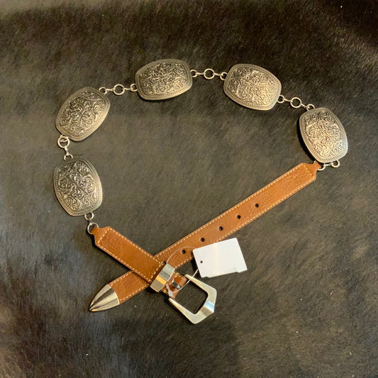 Large Concho Belt With Belt Closure