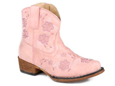 Roper Girls Pink Blossom Boots Toddler