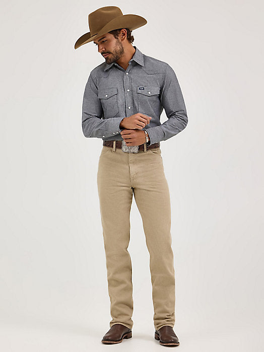 Men's Wrangler 936 Tan Cowboy Cut Slim Fit Jeans-30x32 Men's Wrangler 936 Tan Cowboy Cut Slim Fit Jeans-30x32