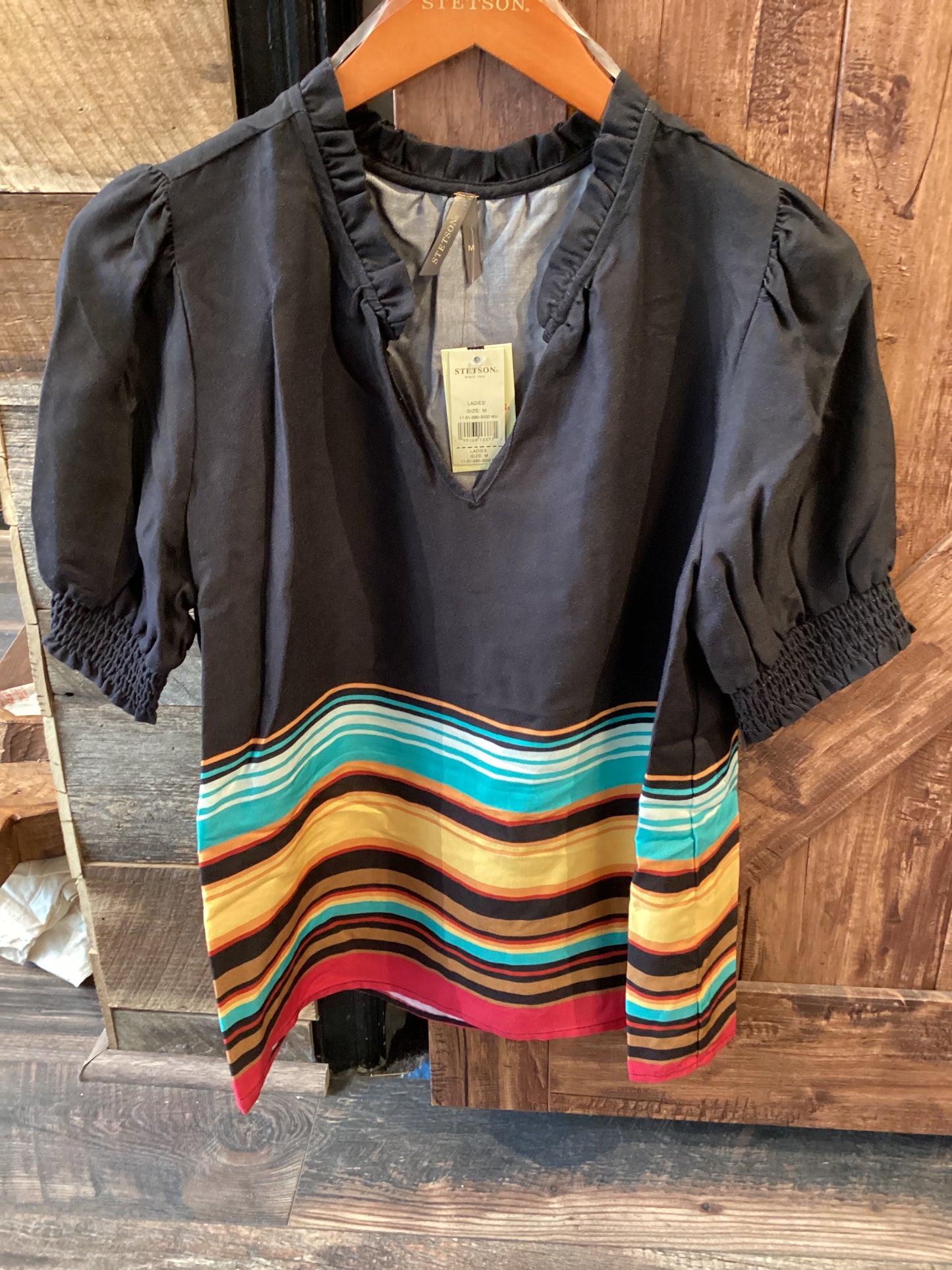 Stetson Women's Stripe Border Shirt