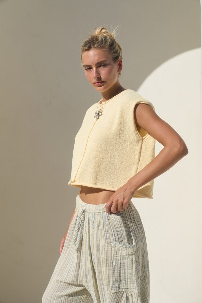Butter Cropped Sweater