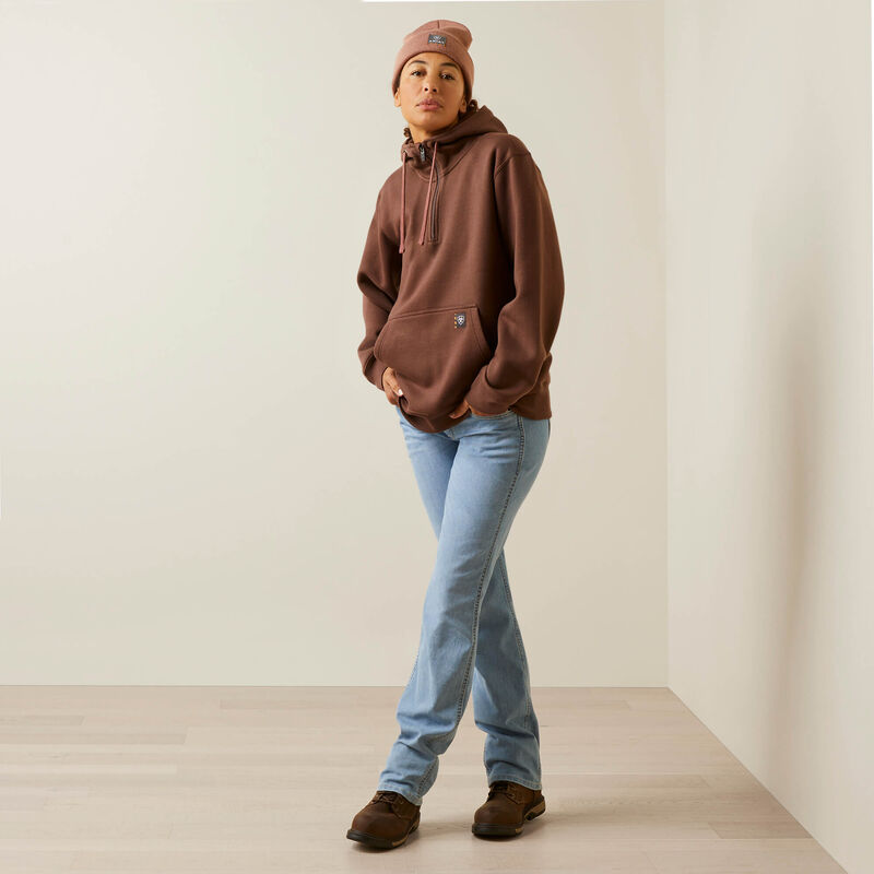 Final Sale ✨ Peppercorn Rebar 1/2 Zip Hoodie