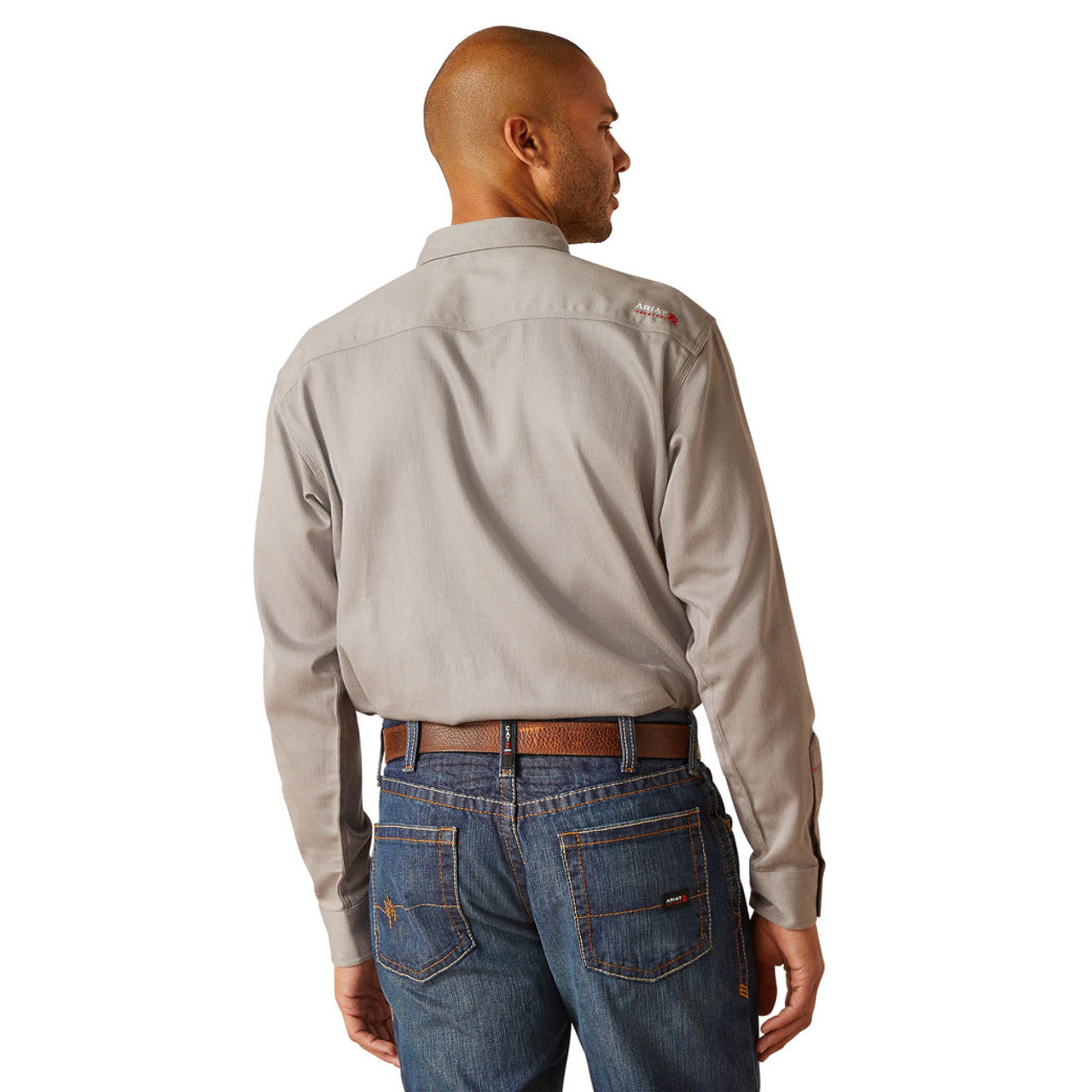 Men's FR Long Sleeve Work Shirt Gray