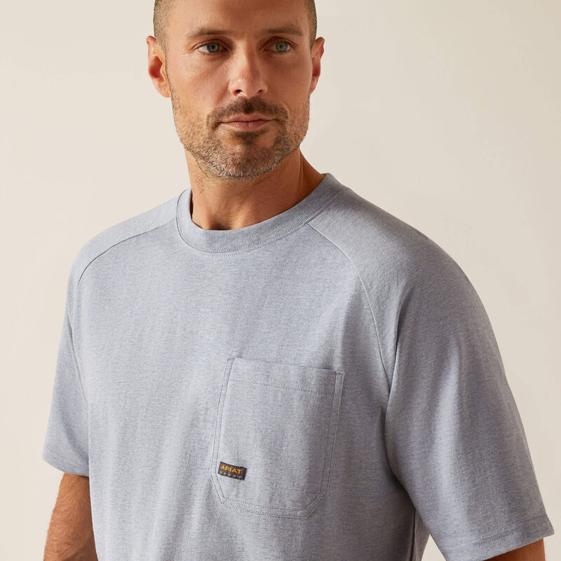 Ariat Rebar Heather Blue Men's T-Shirt