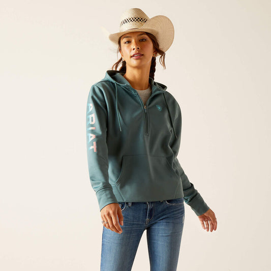 LAST ONE Ariat Tek Atlantic 1/2 Zip Hoodie