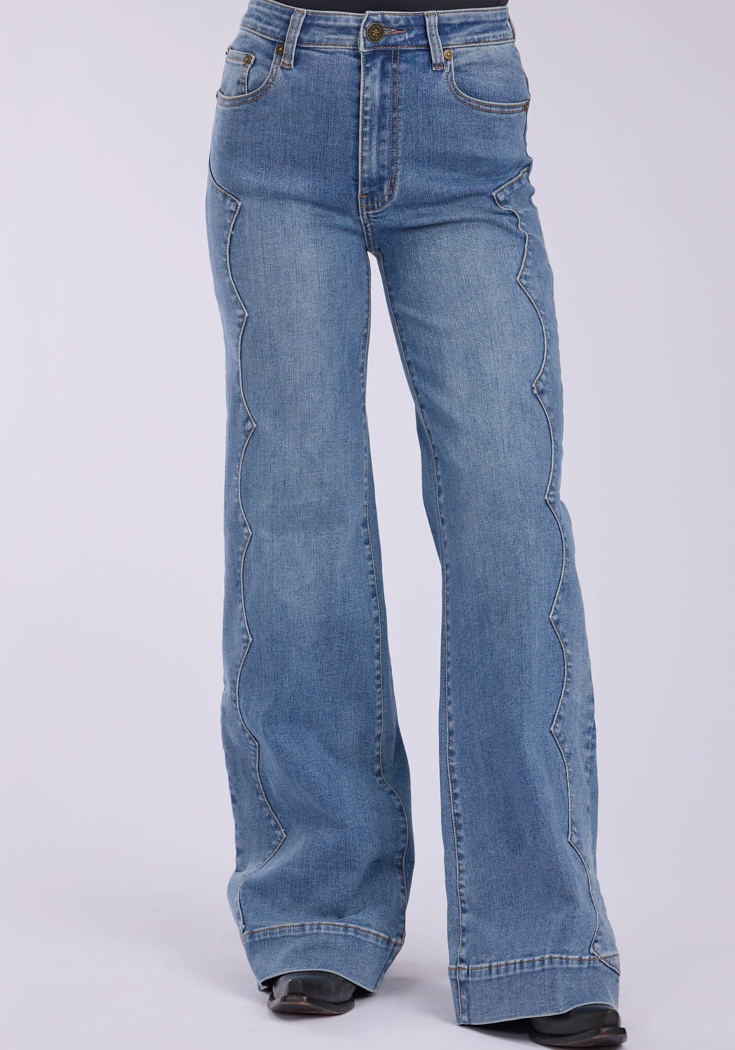 Tin Haul Wide Leg Side Yoke Women's Jeans
