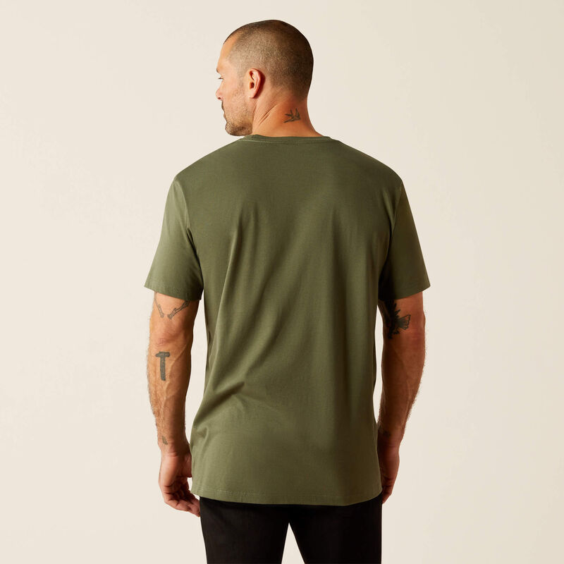 Ariat Patriot Stripe Tee Green