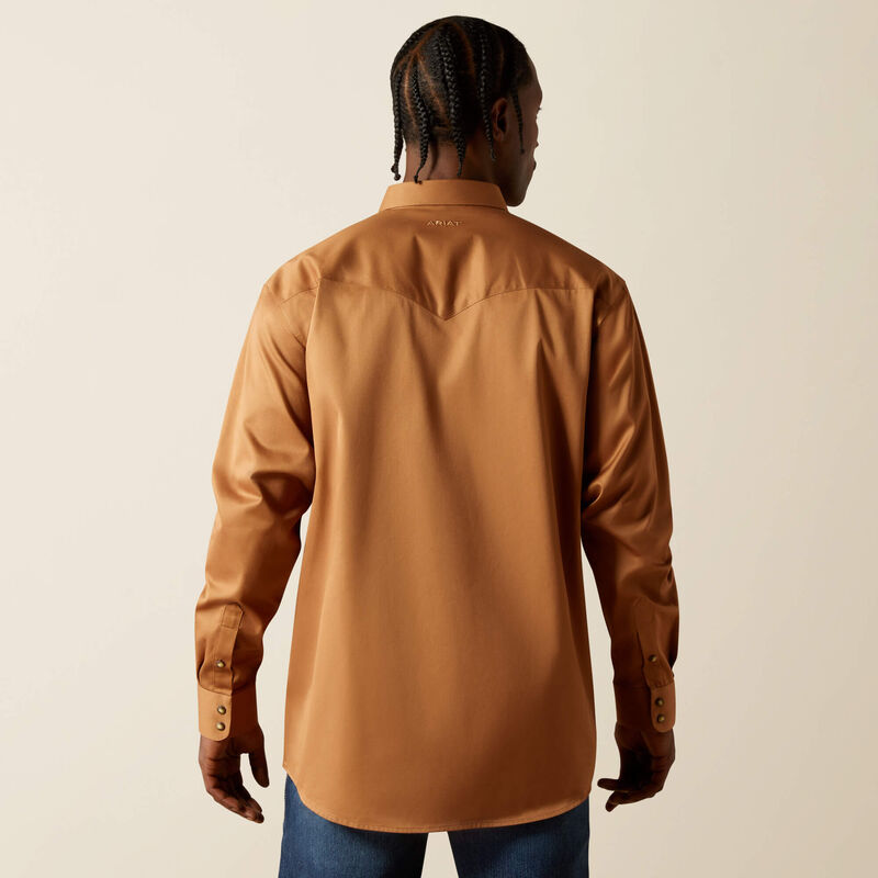 ARIAT Men's Solid Twill Snap Up Shirt