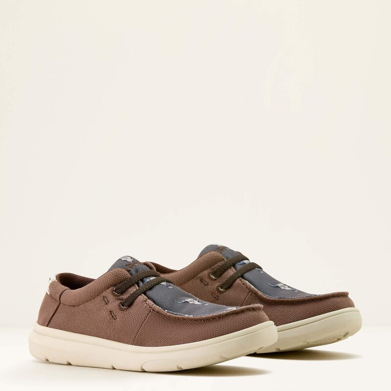 Hilo Shoe Chocolate/Steer Head Kid's