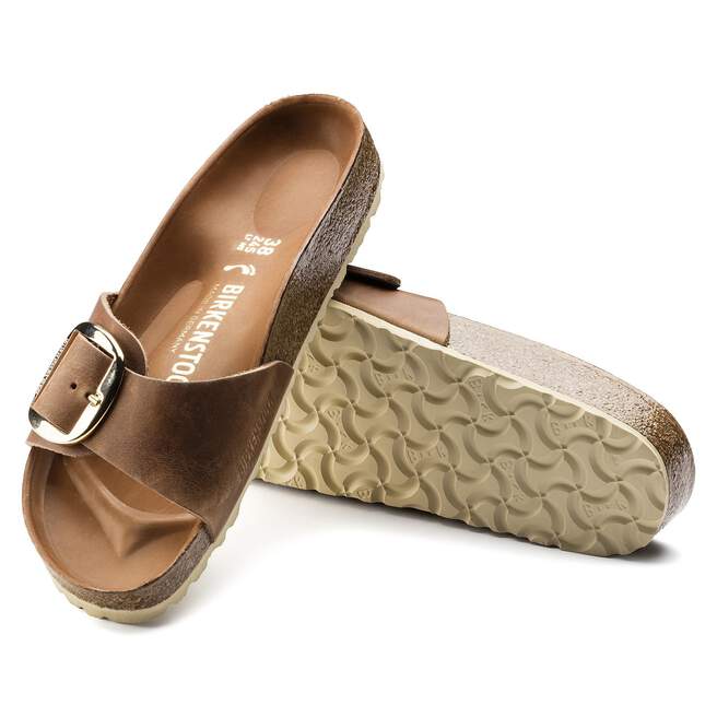 Birkenstock Madrid Big Buckle Cognac Sandal