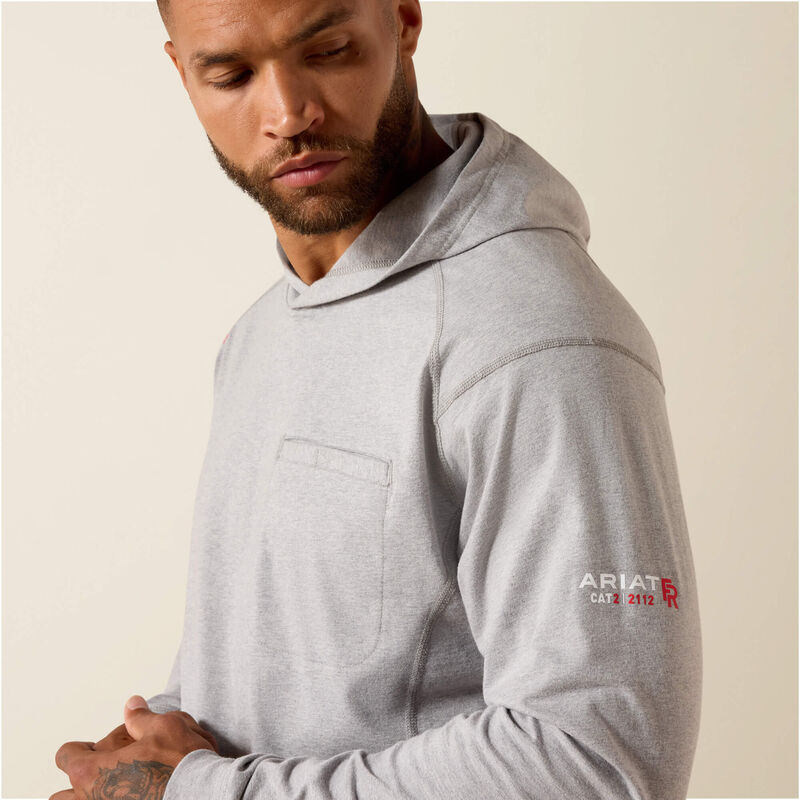 Ariat FR Air Hooded Top Silver Fox Heather