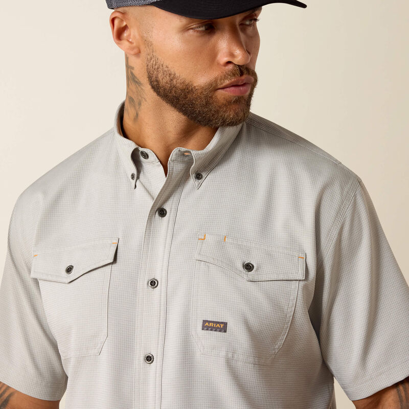 Ariat Rebar Made Tough VentTEK DuraStretch Work Shirt Limestone