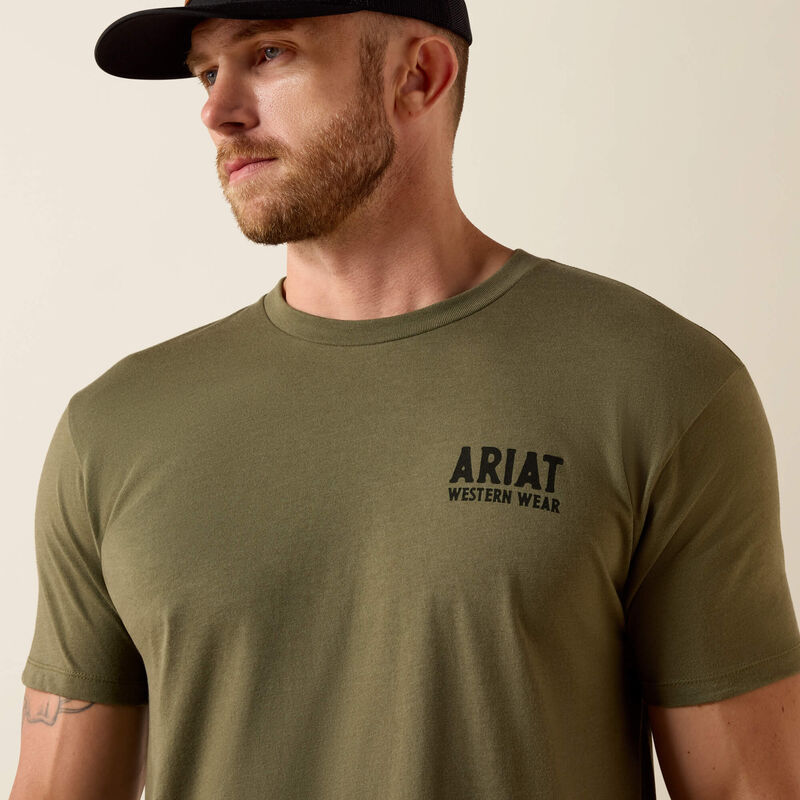 Ariat Outline Military Green T-Shirt