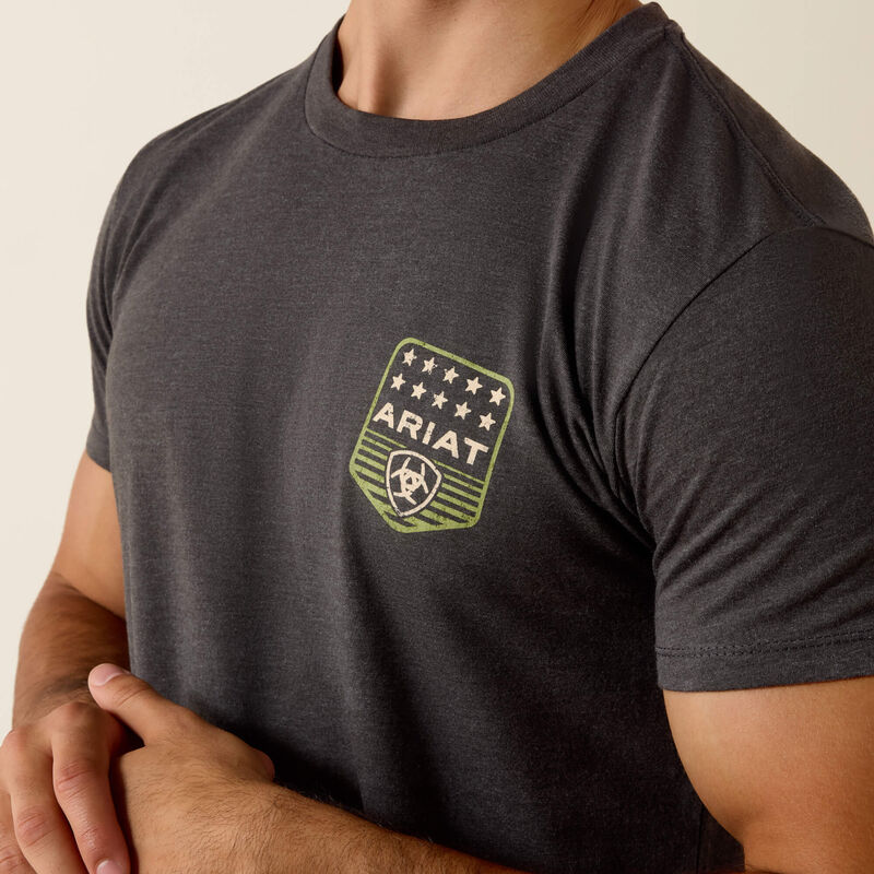 Ariat Patriotic Badge Charcoal T-Shirt