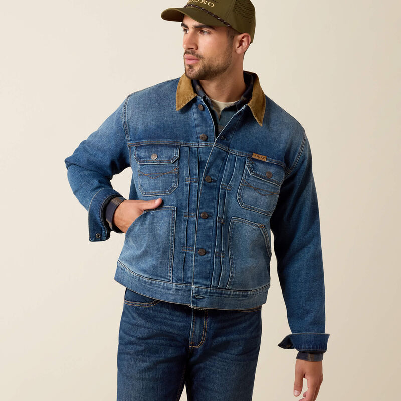 Ariat Flannel Lined Trucker Jacket