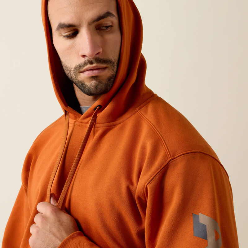 Ariat Rebar Lightweight Logo Hoodie Umber/Caribou