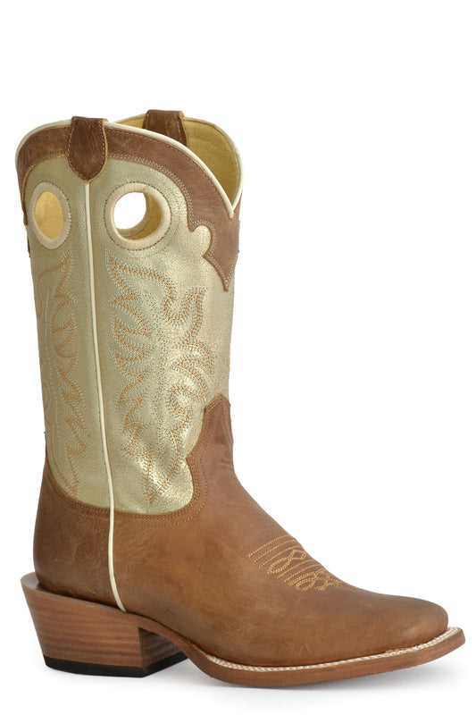 Roper' LadiesS Brown Cowboy Riding Heel Ride 'Em Cowgirl Boots Ii