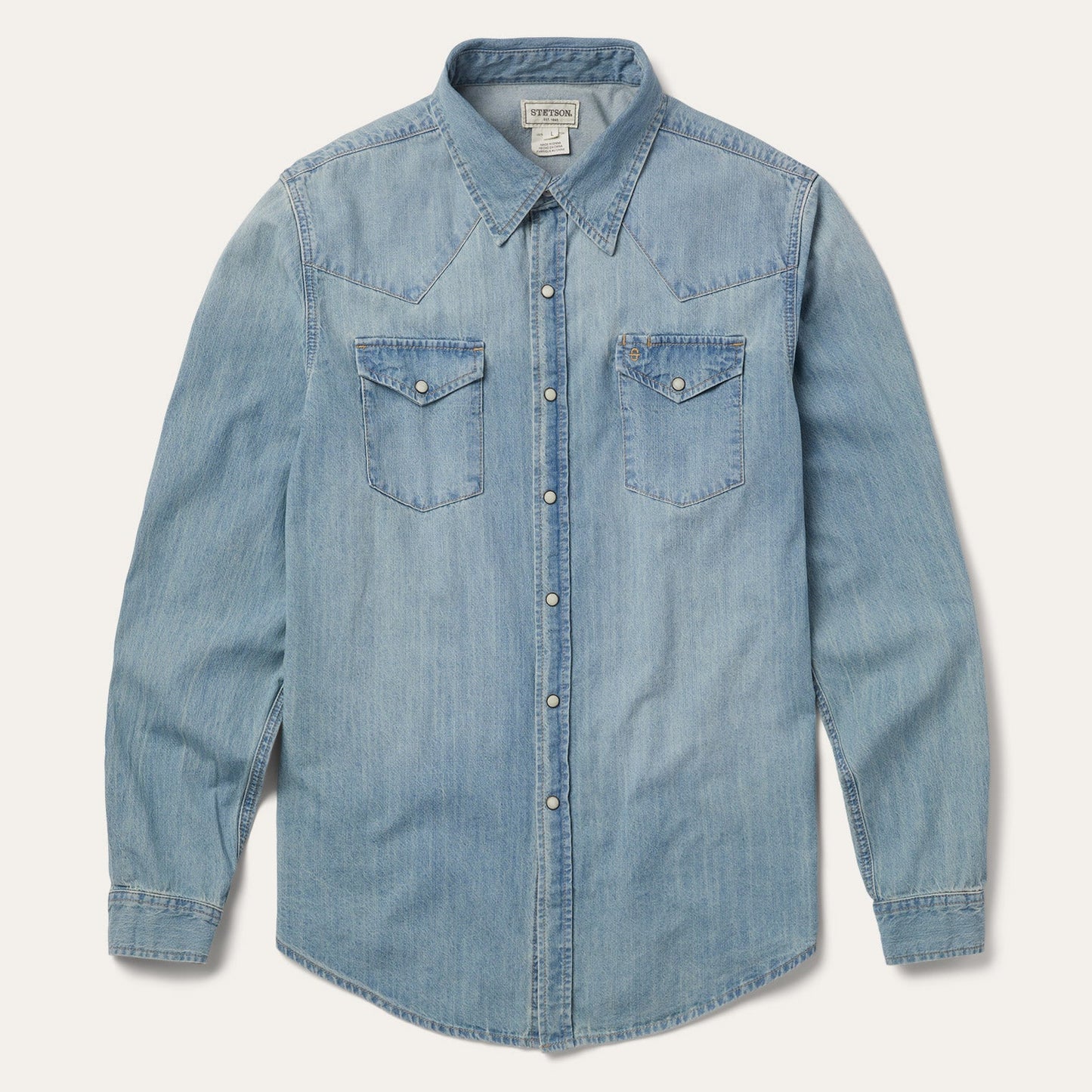 Stetson Modern Denim Blue Men's Snap Up