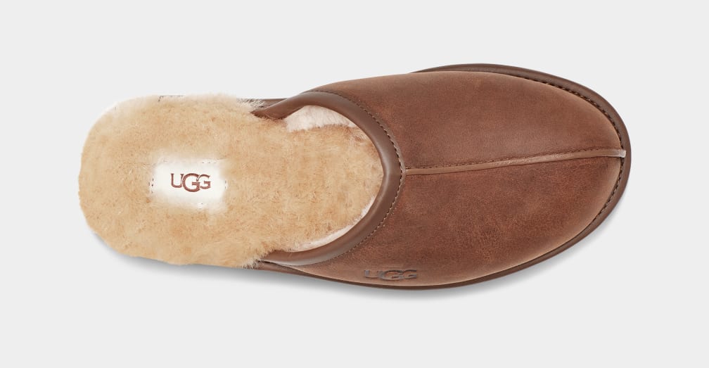 UGG™ Scuff Leather Slip-On Tan