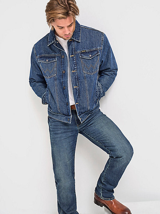Wrangler Cowhand Jacket Cowboy Cut Unlined Stonewash Denim