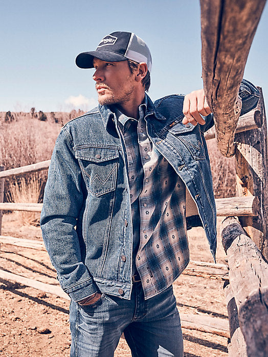 Wrangler Cowhand Sherpa Jacket Sherpa Lined Denim