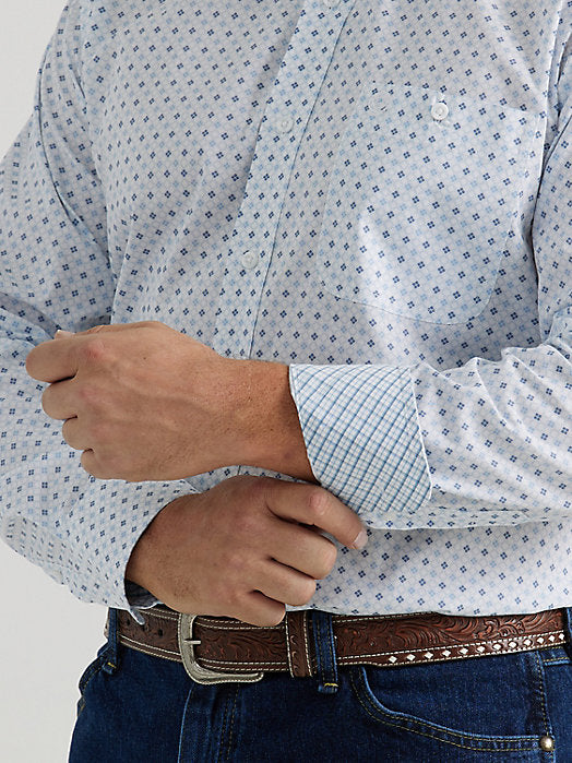 Wrangler Mens George Strait Blue Shirt Wrangler Mens George Strait Blue Shirt