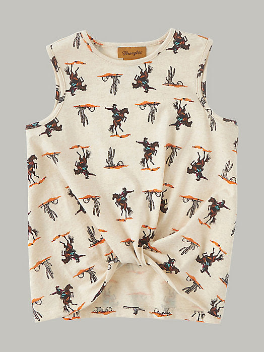 Wrangler Bronc Tank Top Girl's T-Shirt