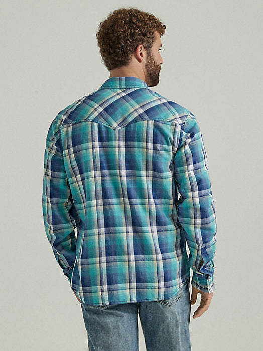 Wrangler Retro Premium Ocean Men's Snap Up