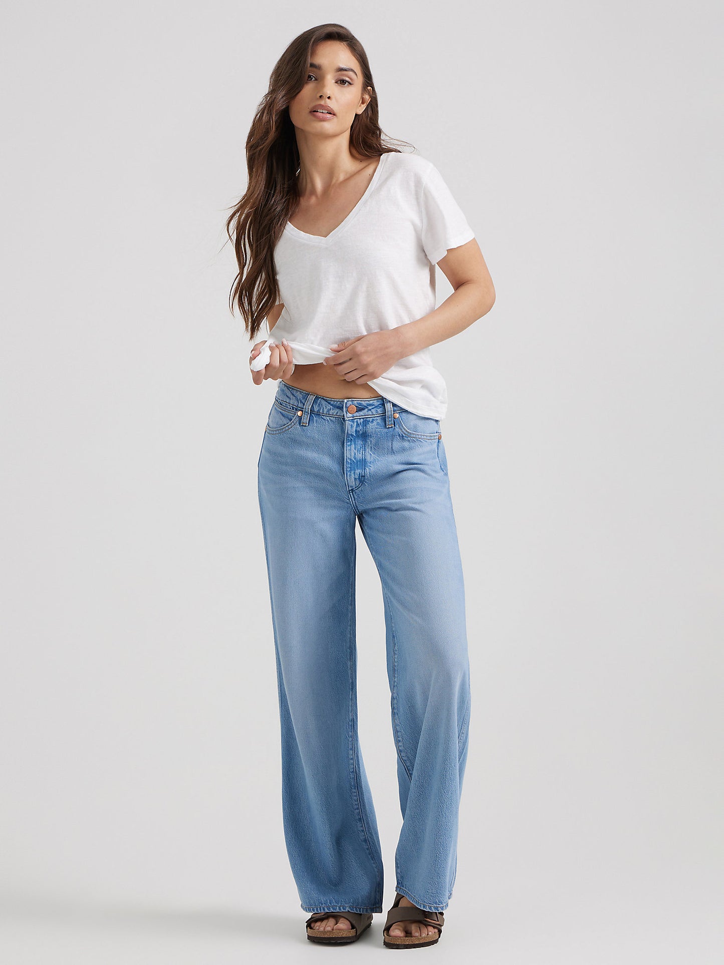Sale ✨ Wrangler Unbound Sky Wide Leg Women's Jeans