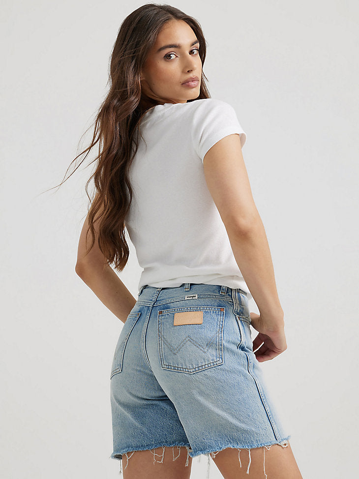 wrangler dress shorts Wrangler Cowboy Bermuda Sky Women's Shorts