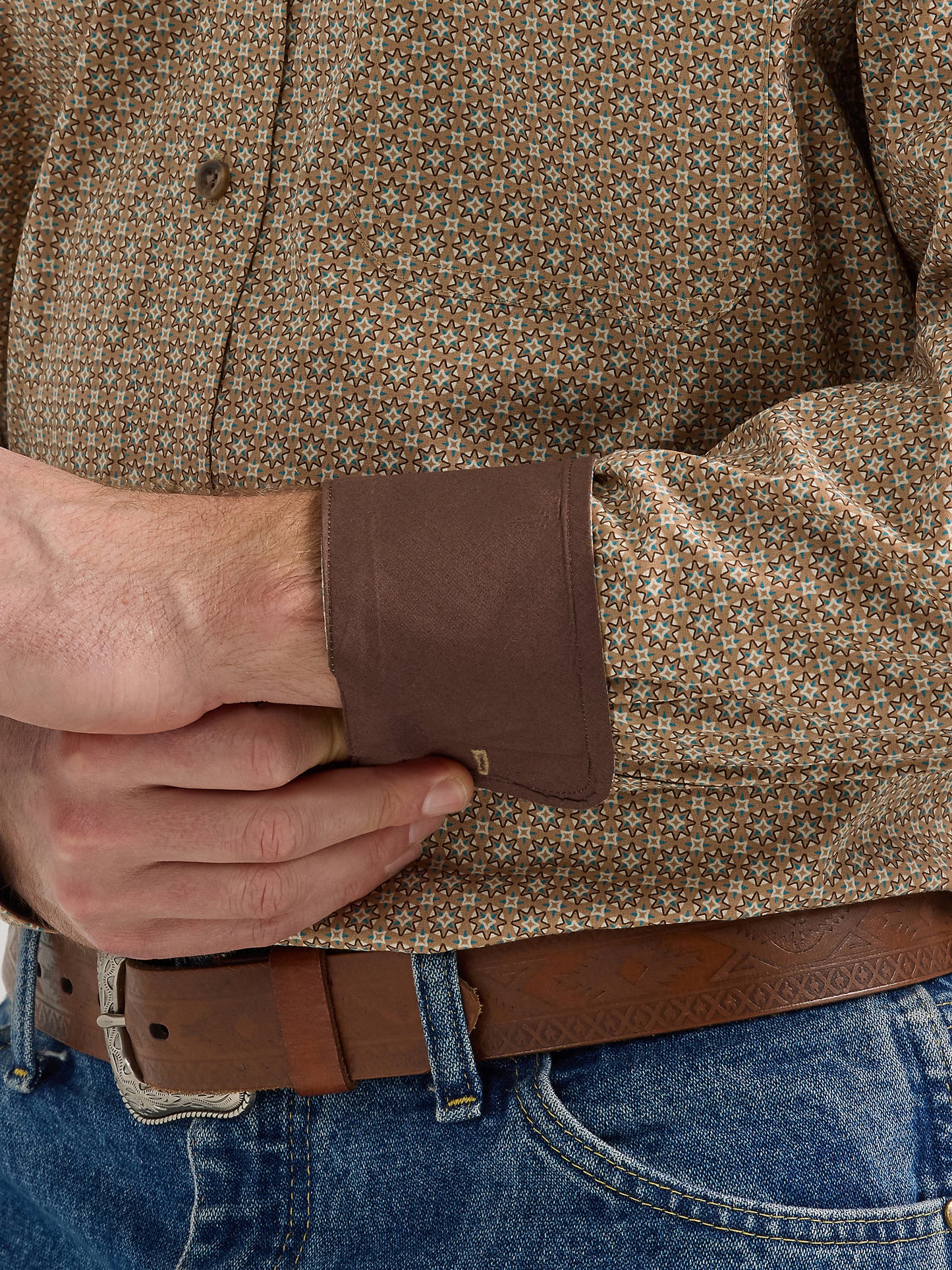 Wrangler George Strait Brown Sugar Men's Button Up
