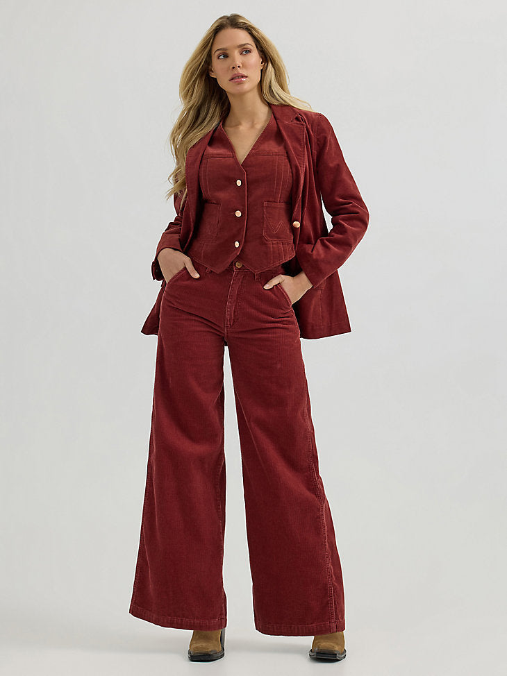 Sale ✨ Wrangler Punchy Corduroy Wide Leg Trouser