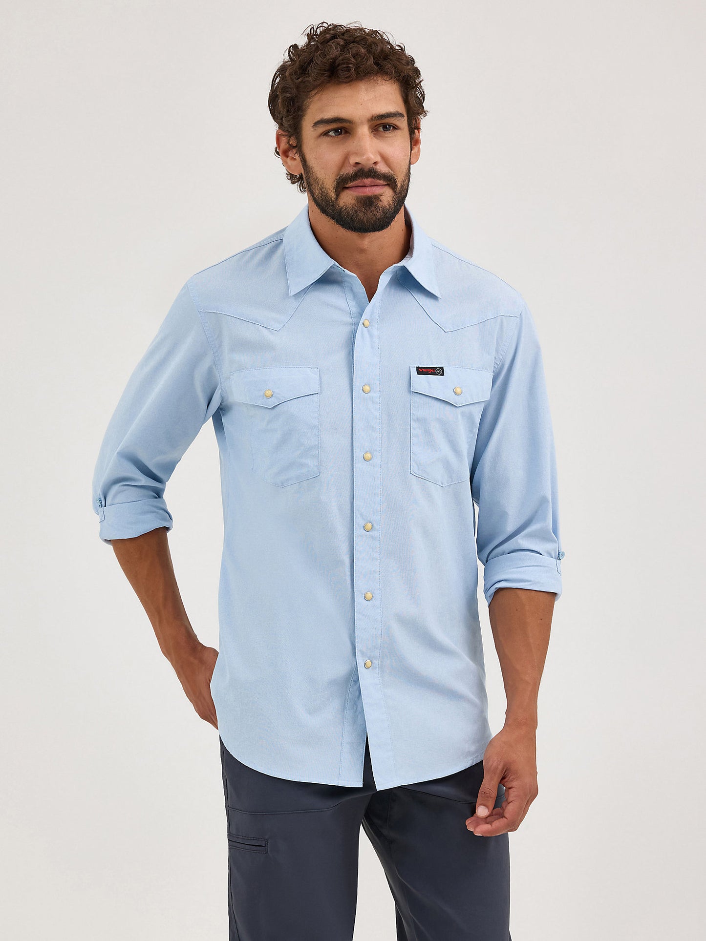 Wrangler Men's Western ATG Drover Utility Snap Shirt