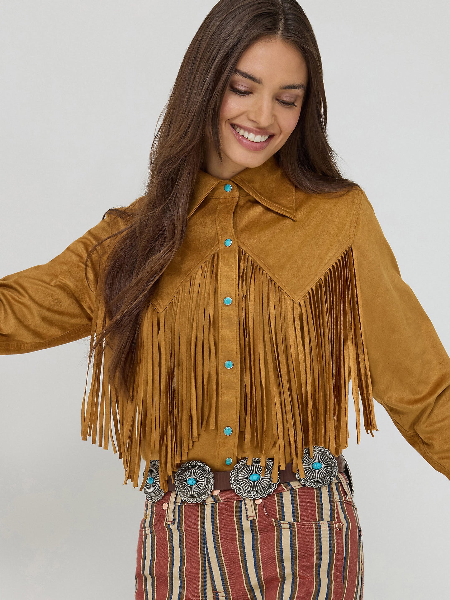 Sale ✨Wrangler X Lainey Wilson Fringe Out Snap Up