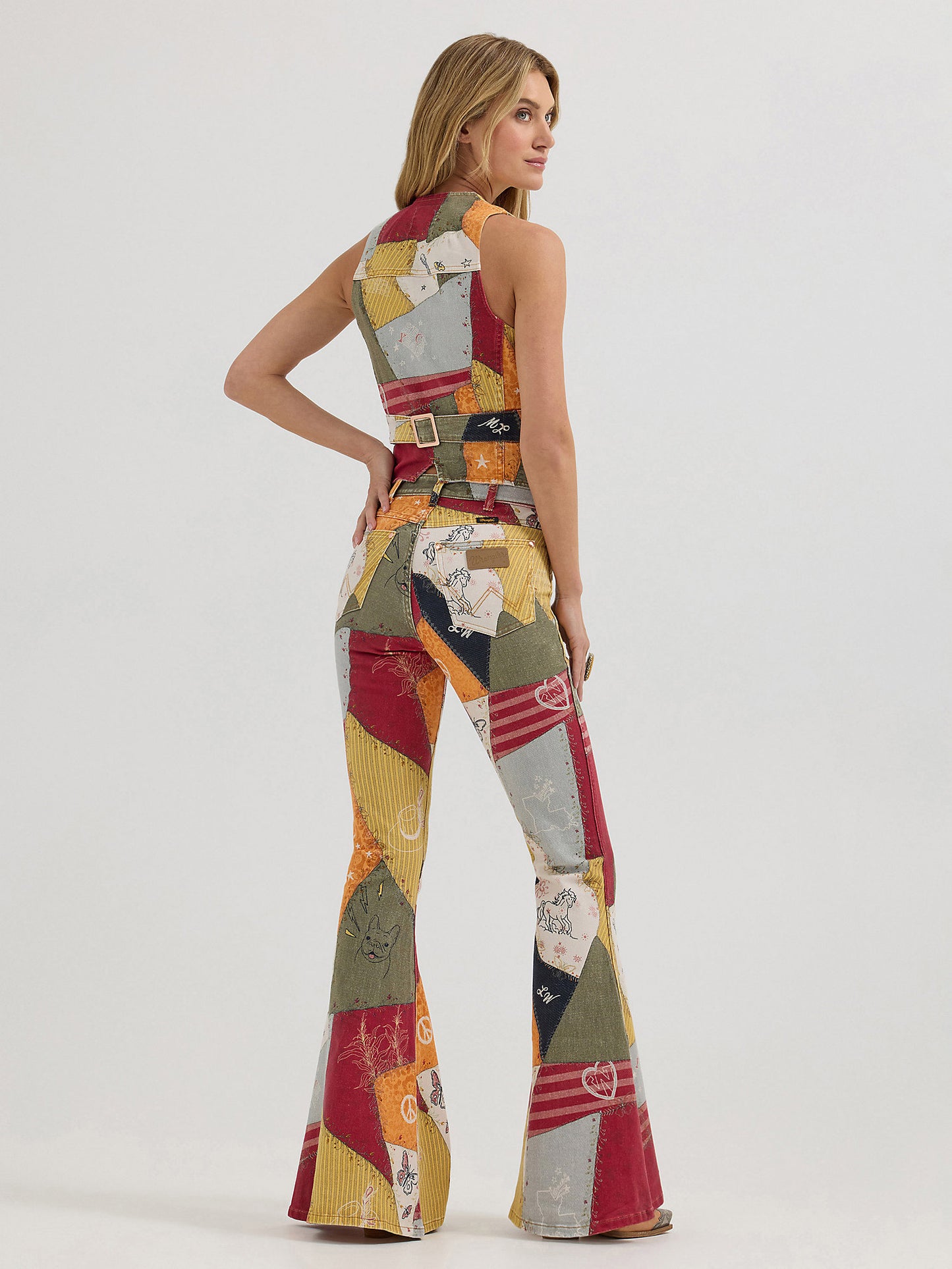 Sale ✨Wrangler X Lainey Wilson Patchwork Bell Bottom Jeans