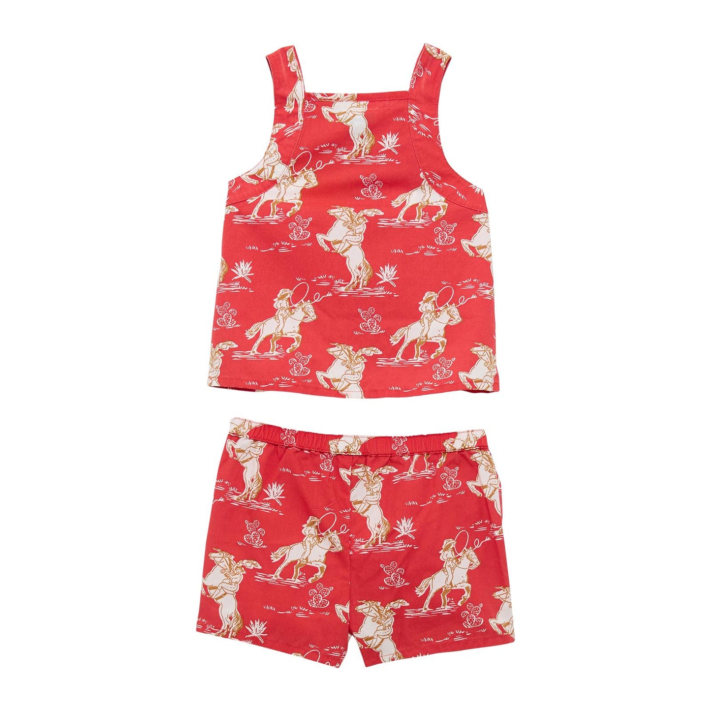 Wrangler Baby Girl Ropin Tank & Short Set