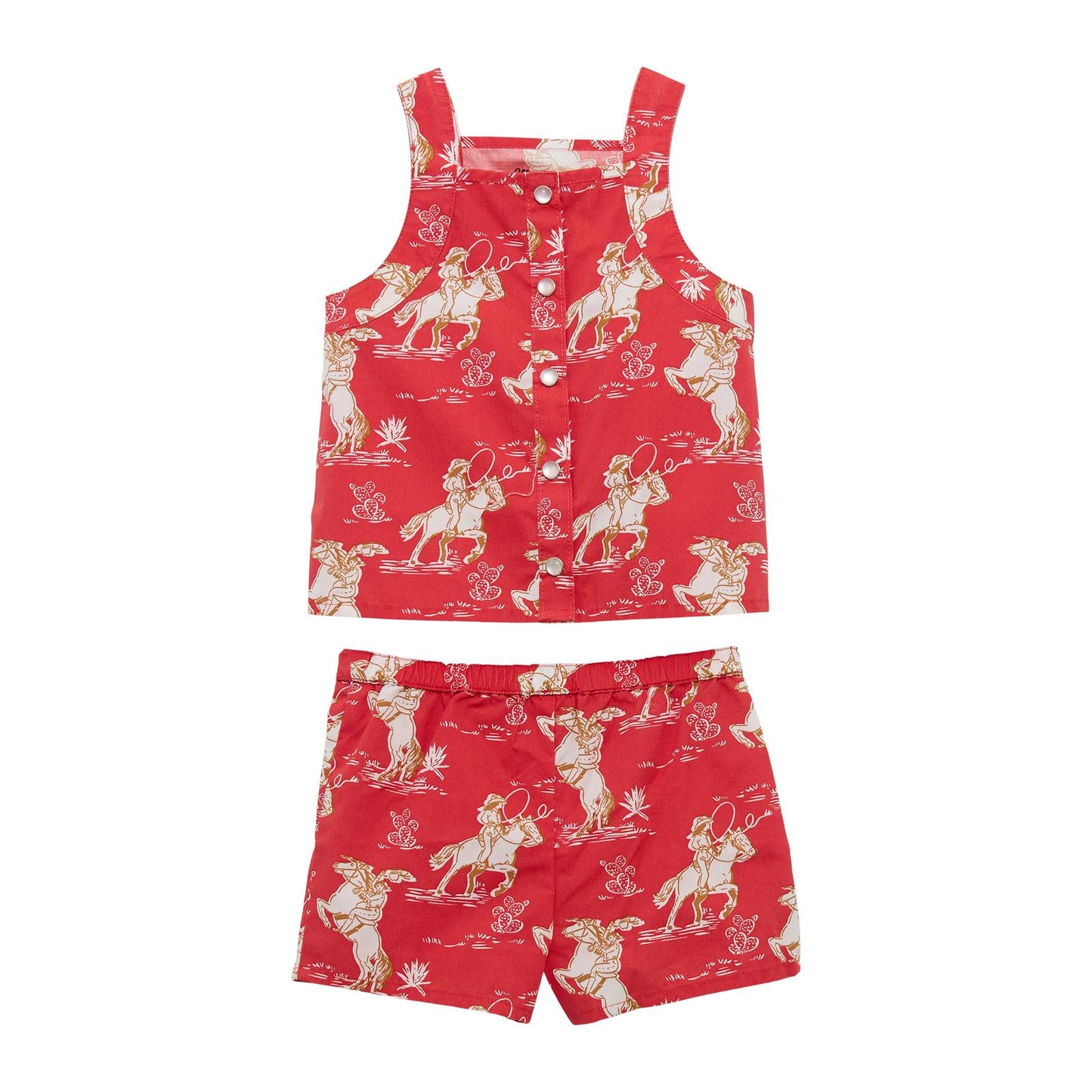 Wrangler Baby Girl Ropin Tank & Short Set