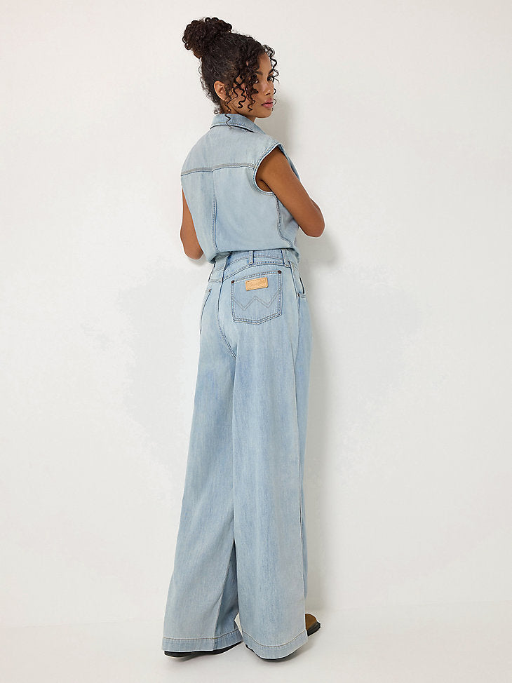 Wrangler Punchy Jumpsuit Bleached