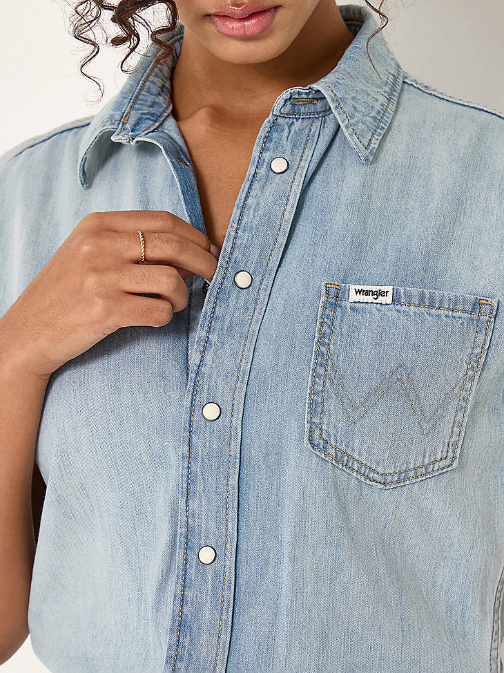 Wrangler Punchy Jumpsuit Bleached