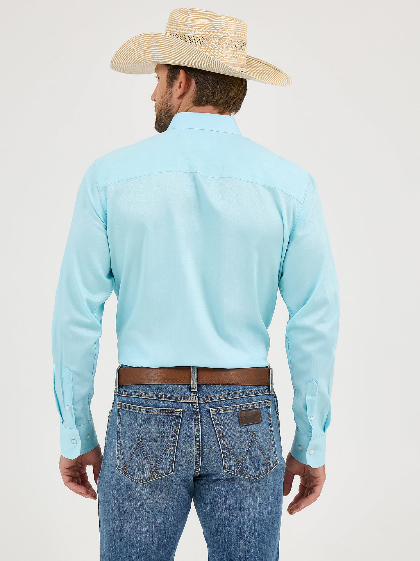 Wrangler Cody Johnson Button Up Baby Blue