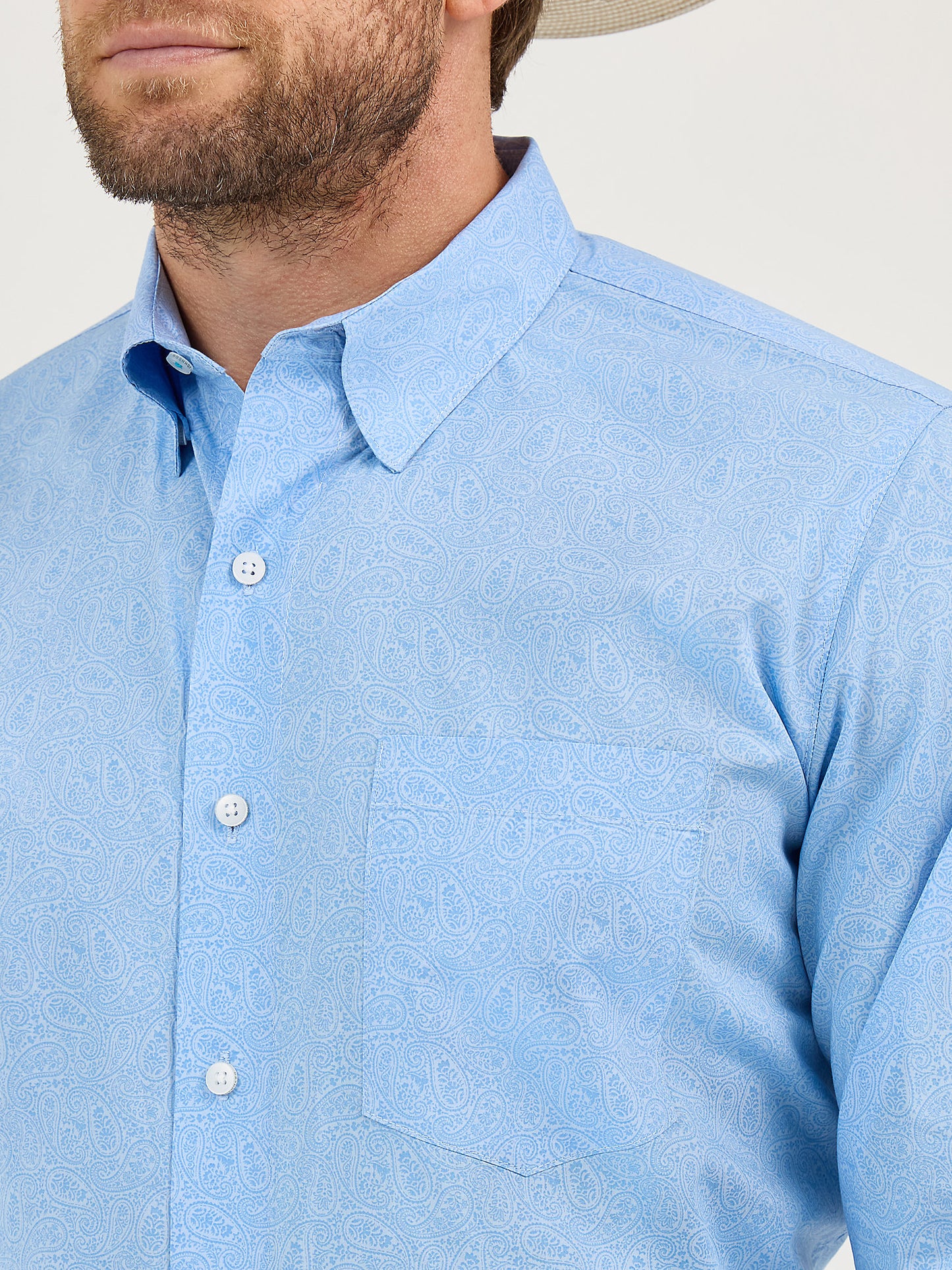 Wrangler Cody Johnson Button Up Sky