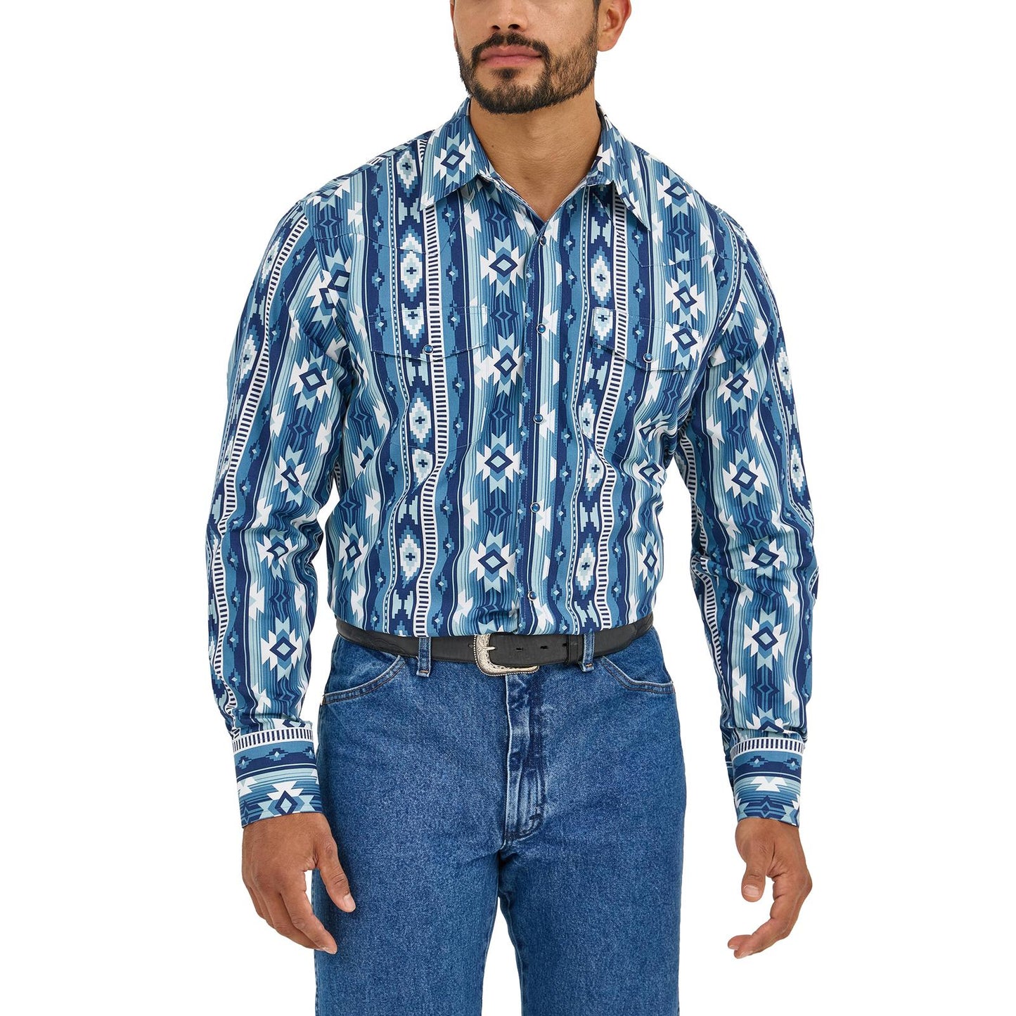 Wrangler Checotah Blue Kaleidoscope Men's