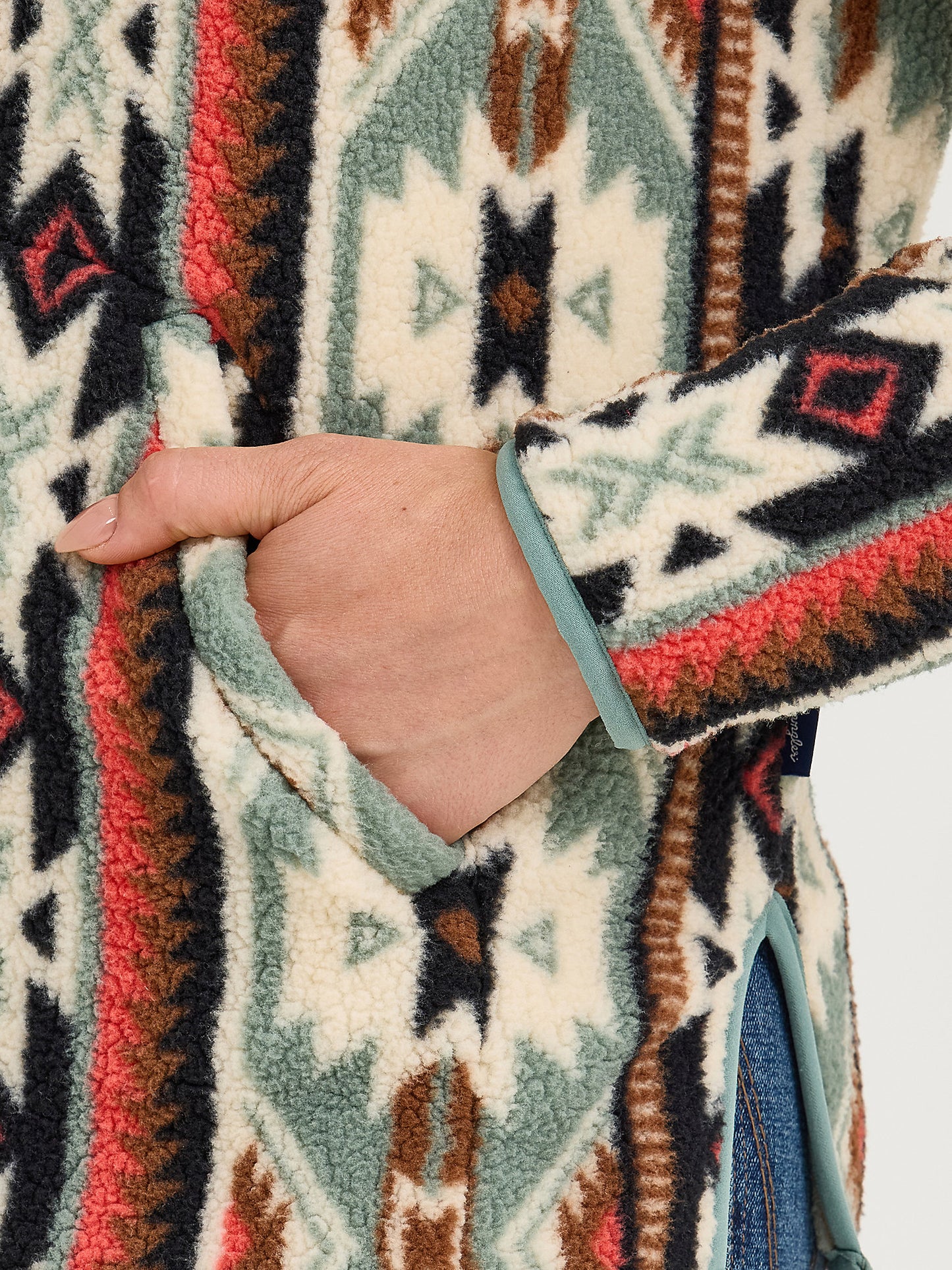 Wrangler Aztec Women's Sherpa Pullover