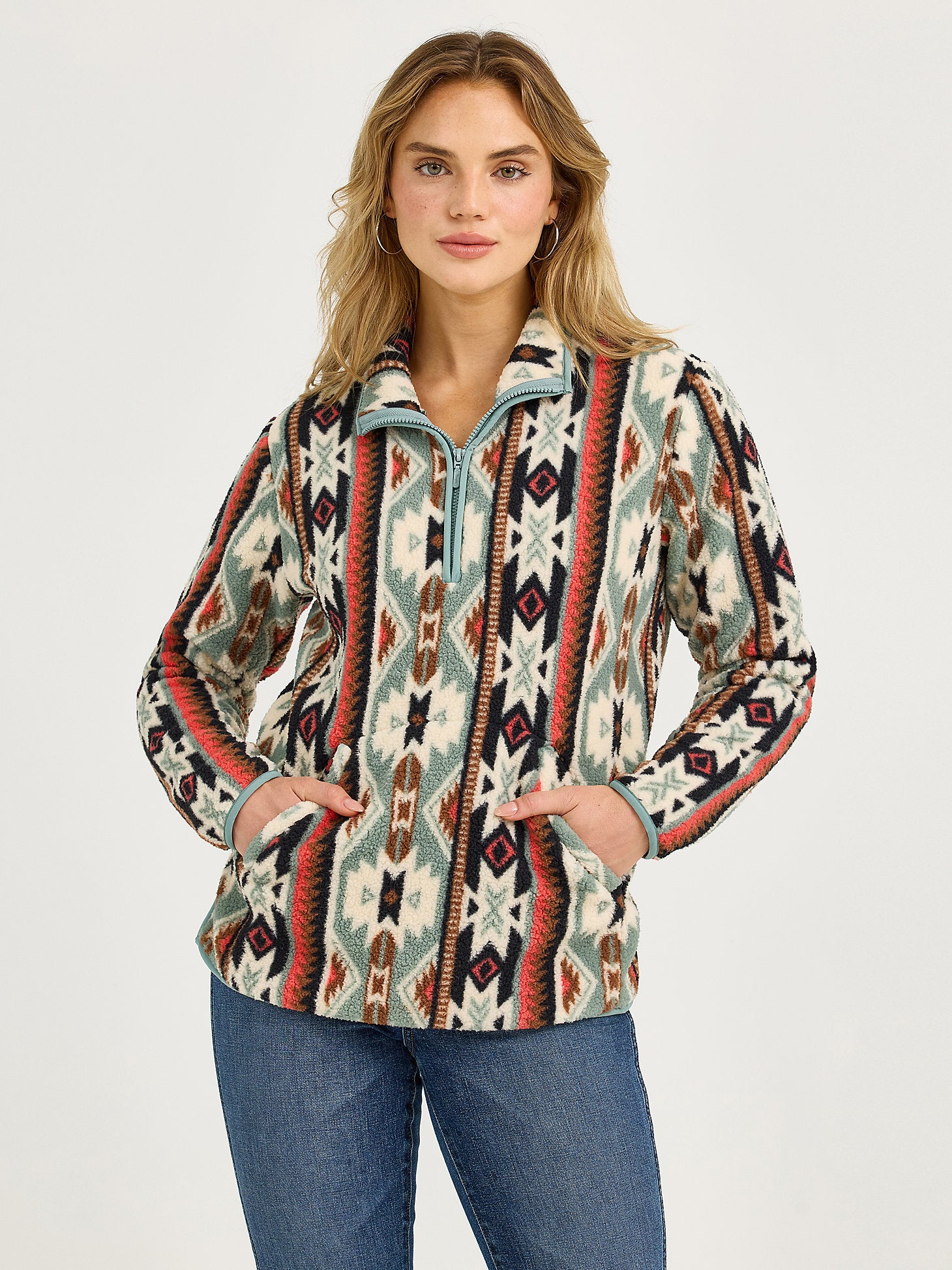 Wrangler Aztec Women's Sherpa Pullover – Wiseman's Western