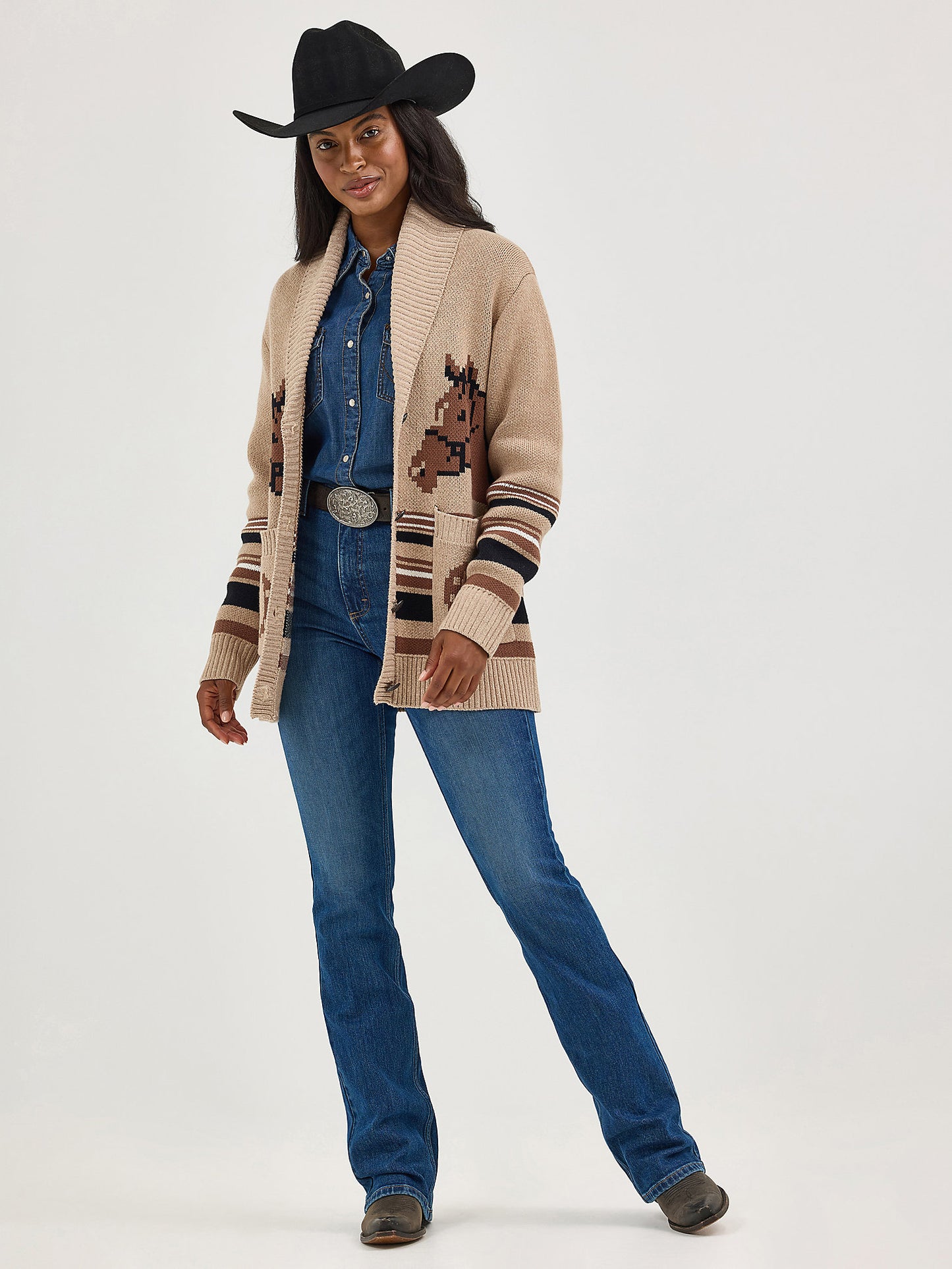 Wrangler Horses Women's Cardigan