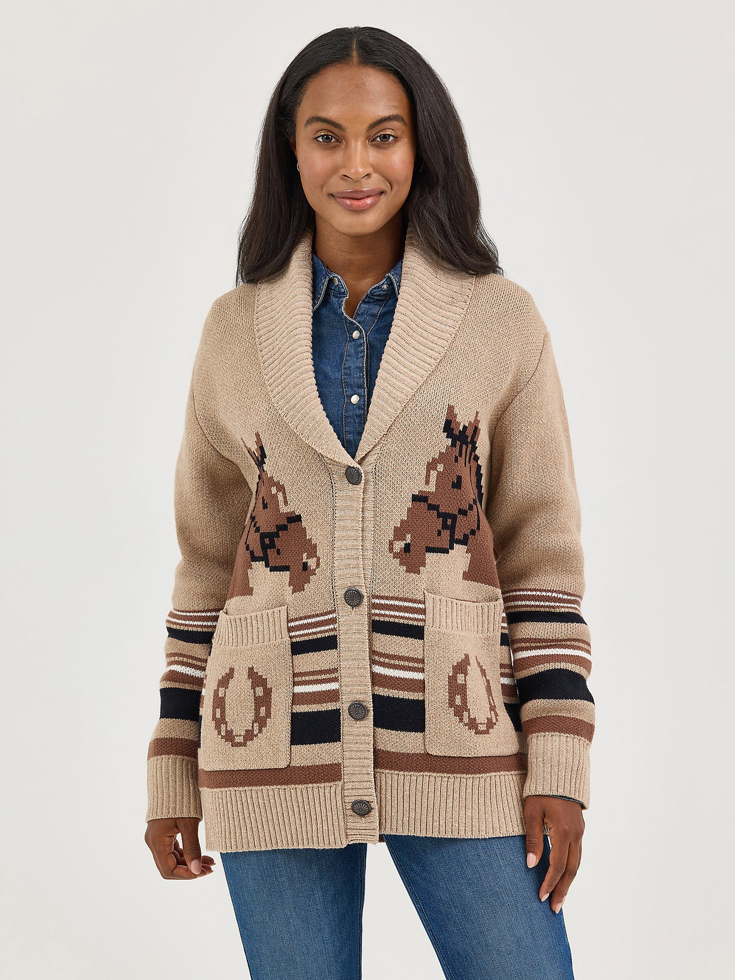 Wrangler Horses Women's Cardigan