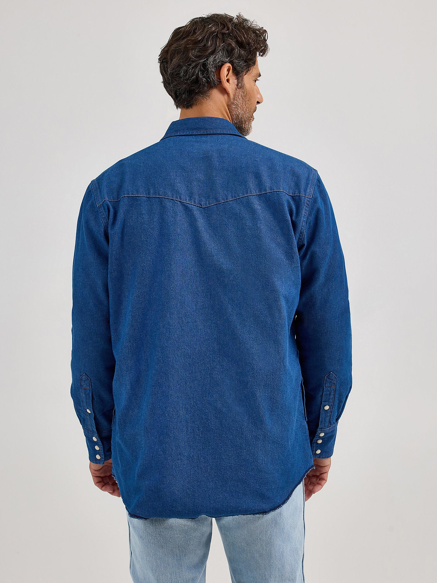 Wrangler Flannel Lined Denim Men's Snap Up